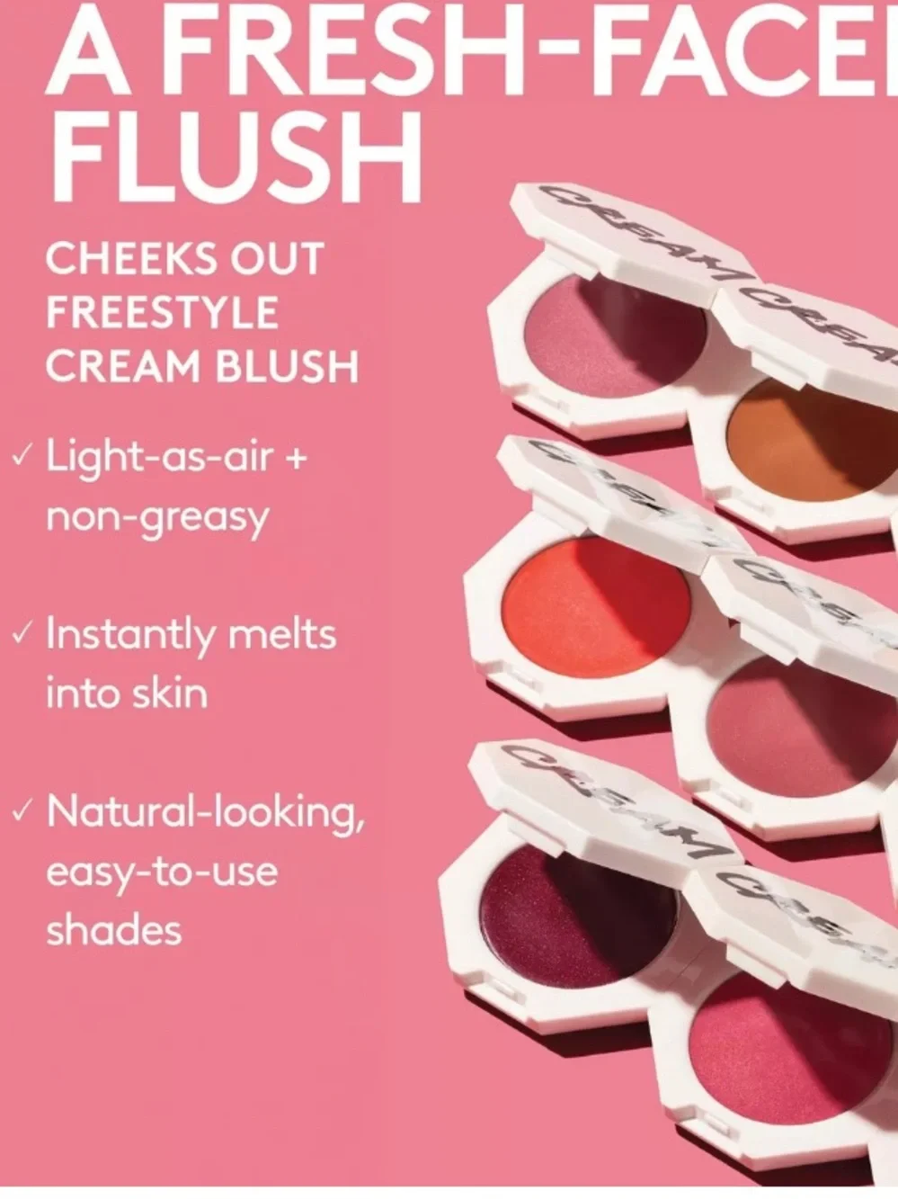 FENTY BEAUTY CHEEKS OUT FREESTYLE CREAM BLUSH;—05 STRAWBERRY DRIP